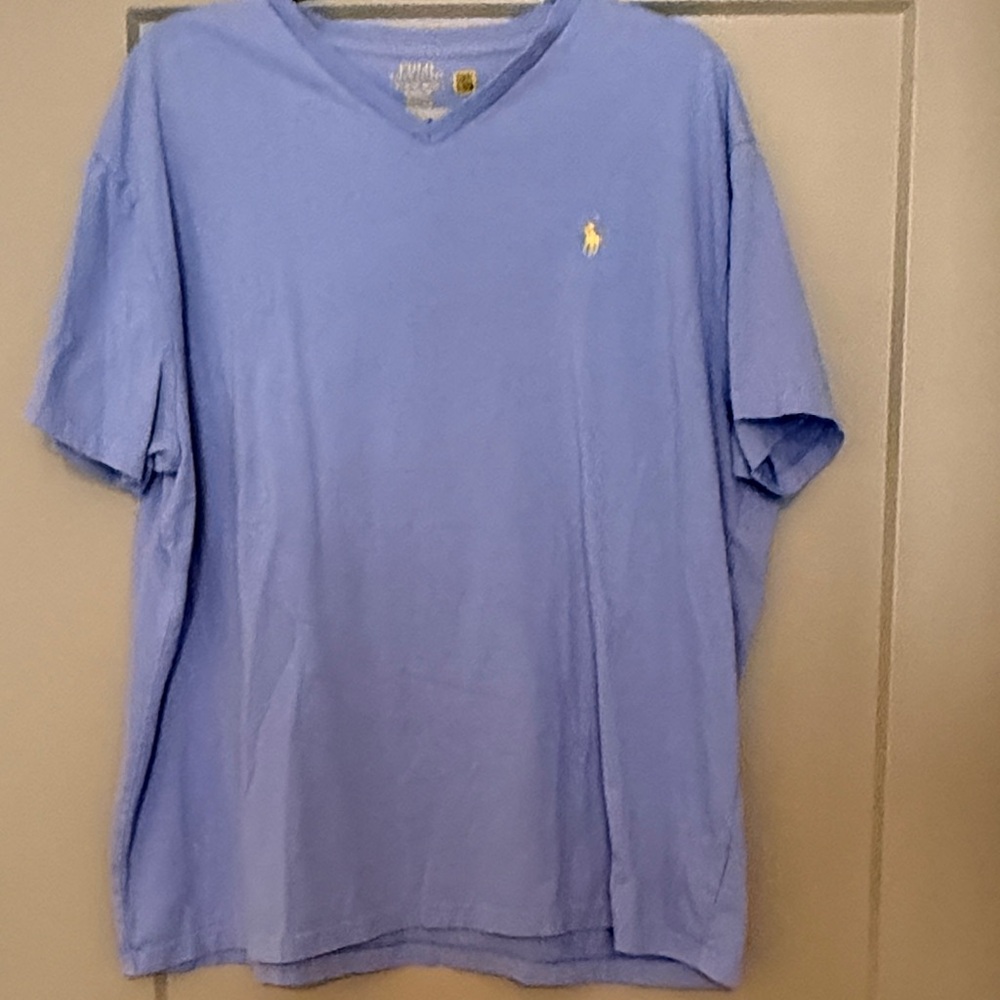 Polo Ralph Lauren Light Blue V-Neck Tee